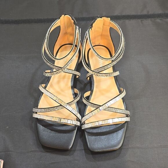 BRAND NEW THALIA SODI WOMEN'S DANA EMBELLISHED STRAPPY FLAT Flat SANDALS - Picture 3 of 16